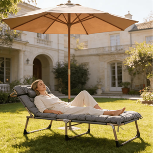 Portable Ultralight Luxury Steel Modern Foldable <b>Bed</b> & Sleeping <b>Cot</b> <b>for</b> Outdoor <b>Camping</b> Bedroom Multi-Use - Product Image 3