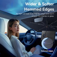 Pare-soleil de voiture Baseus en forme de parapluie, effet rafraîchissant excellent, large compatibilité - Protection solaire estivale pour pare-brise avant