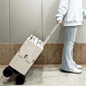 Chariot pliable utilitaire <span class=keywords><strong>de</strong></span> grande taille, directement <span class=keywords><strong>de</strong></span> l'usine, chariot <span class=keywords><strong>de</strong></span> pique-nique avec 2 caisses <span class=keywords><strong>de</strong></span> rangement et poignée télescopique - Product Image 5