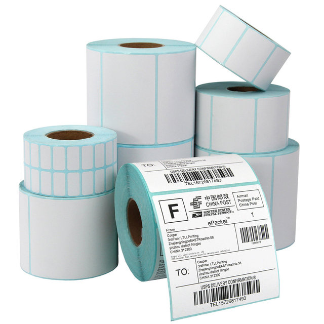 Customized Direct Thermal Label Roll Thermal Label Sticker for Tsc Printer