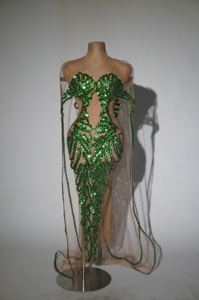 Sexy ver a través <span class=keywords><strong>de</strong></span> brillo <span class=keywords><strong>de</strong></span> lentejuelas vestido <span class=keywords><strong>de</strong></span> fiesta <span class=keywords><strong>de</strong></span> cumpleaños vestido largo Show Festival disfraz mujeres sirena Vestidos <span class=keywords><strong>de</strong></span> Noche <span class=keywords><strong>de</strong></span> Graduación - Product Image 2