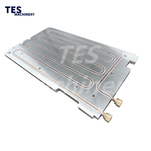 Plaque de refroidissement liquide en cuivre avec liaison époxy personnalisée, dissipateur thermique pour onduleur - Product Image 1