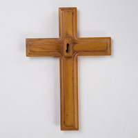 Le fabricant vend des pendentifs croix chrétiennes catholiques en bois et MDF Articles religieux Décorations pour la maison Modèle et type bouleau
