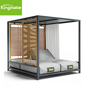 Moderno Cojín Grueso Tumbonas Muebles de Piscina Villa de Lujo Al Aire Libre Daybed Sunshine Garden <span class=keywords><strong>Cabana</strong></span> - Product Image 3