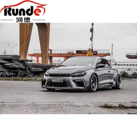 Runde Offres Spéciales pour Volkswagen Scirocco mise à niveau Aspec Style pare-chocs avant roue sourcils Spoiler capot résine matériel Kit de carrosserie