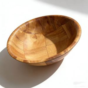 Eco-Friendly <b>Novelty</b> Polished Natural Small Wooden Bowls Serving Bowl <b>Candle</b> Display Prayer Dough Salad Fruit Decor Kitchenware - Product Image 2