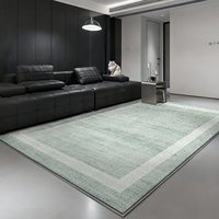 Luxuriöser Minimalistischer Wohnzimmerteppich Hochwertiger Schlafzimmerteppich Fleckresistent Rutschfest Langlebiger Schlingenflor-Teppich