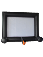 Écran de projecteur avant gonflable commercial professionnel scellé à l'air pour la location