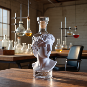 Bouteille en verre personnalisée de luxe de 500 ml, transparente, pour <span class=keywords><strong>tequila</strong></span>, Bordeaux et boissons énergisantes, forme spéciale - Product Image 3