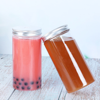 Bouteille de jus en plastique PET jetable à paroi simple 300ml 500ml pour boissons froides Grossiste