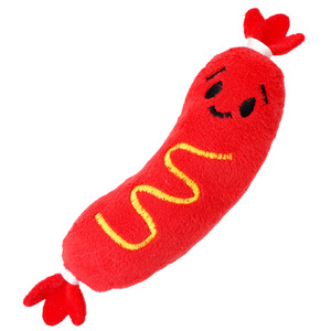 Pet Squeak <b>Plush</b> Toy Hot Dog Shape M Size Indoor Use Sound Making Dog <b>Cat</b> Toy - Product Image 5