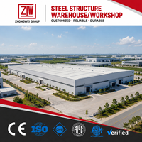 Service ZW ONE-STOP - Bâtiment métallique 20x40 / 40x60 / 50x100 - Structure en acier - Entrepôt préfabriqué de 1000 mètres carrés