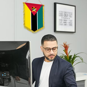 Mini 20x30cm Pennant Car Flags Mozambique Wall Decor Display Accessories <b>Small</b> Ornaments for Hanging - Product Image 1