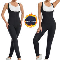 Gilet de sudation amincissant intégral en néoprène pour femme, avec contrôle du ventre et effet sauna, pour entraînement à domicile et perte de poids