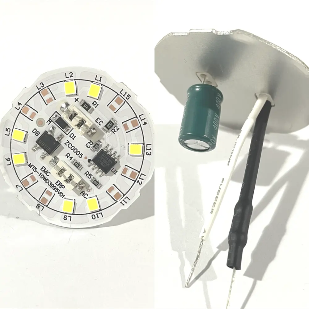 Papan Dob LED Chip 12 Watt Bagian Bohlam LED Bahan Mentah Belum Dirakit SKD CKD Bohlam LED A19 A60