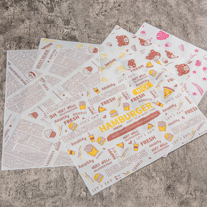 Thực phẩm + gói + giấy gói thực phẩm Kẹo giấy gói phân hủy sinh học Burger giấy sáp - Product Image 5