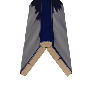 Piastrella Angolare Creta 25 Blu Scuro Lucido 1 X 25 Cm Finitura Irregolare - Product Image 3