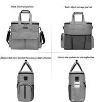 Kit de voyage pour animaux de compagnie, portable, pliable, imperméable, sacs de transport réglables pour animaux de compagnie, kit extérieur pour animaux de compagnie, grande capacité, compatible avec les véhicules