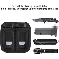 Porte-chargeur simple/double 9 mm .40 .45 .380 .357 IWB, étui pour chargeur dissimulé, porte-couteau, étui pour lampe torche, nylon