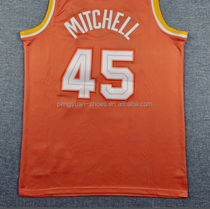 Camiseta de Baloncesto Donovan Mitchell Naranja Edición Ciudad 2025/26, Lista para Enviar, de la Mejor Calidad, Cosida - Product Image 1