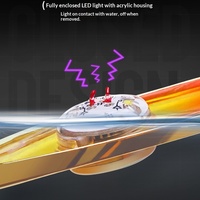 Leurre de pêche en métal LED 65mm 9g pour eau salée, type jigging lent, leurre dur artificiel en plomb pour lancer