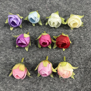Têtes de fleurs artificielles en forme de bourgeons de thé, fleurs en soie, décoration de mariage, accessoire de bricolage, arrangement floral style Instagram - Product Image 2