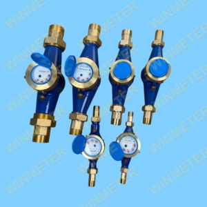 Hoogwaardige DN15-DN50 Klasse B messing multi-jet droge type schijfroer externe regeling CE gecertificeerde huishoudelijke waterstroommeter - Product Image 4