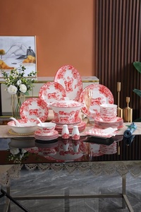 Jungle <b>Series</b> Three Color 58 Piece Luxury Dinner Gift Box Packaging Tableware Set - Product Image 2