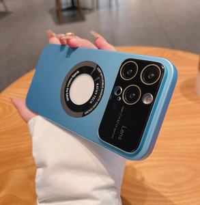 Meilleures ventes pour <span class=keywords><strong>iPhone</strong></span> 12 13 14 15 Pro Max Coque de téléphone creuse givrée de <span class=keywords><strong>protection</strong></span> magnétique complète de l'objectif fabriquée en matériau PC durable - Product Image 2