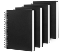 Cuaderno de Dibujo Escolar Ecológico de Espiral Negra A5 YX YX909040 de Alta Calidad, Cuadernos Personalizados al por Mayor Impresos