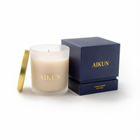 AIKUN, équipe de designers propres, design unique, possibilité de personnalisation, bougie parfumée en verre de luxe pour les cadeaux de mariage