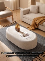 Table basse ovale en fibre de verre de style moderne et durable pour l'extérieur et l'intérieur-pour le salon Net Celebrity Soap Box Designer