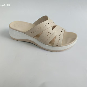 Nouvelle Arrivée Sandales Compensées <span class=keywords><strong>Femme</strong></span> Style Sportif d'Été Légères Semelle EVA Bride Cheville Confortables Chaussures Décontractées Grande Taille - Product Image 2