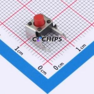 TSA06231-060B332BB Tactile Switch Bent Lead Through Hole-4P,7.4x6.2mm Switch Single Pole Single Throw Round Button 1.8N 7.4mm - Product Image 1