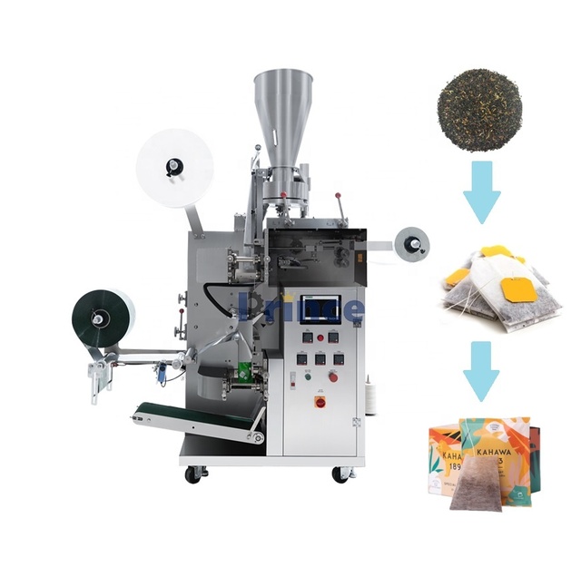 Automatic Square Tea Bag Packing Machine for Inner Outer Bags High Speed Tea Sachet Weighing Filling Sealing Packaging Machine