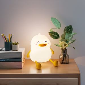 Lindo Regalo de Cumpleaños, Regalo de Navidad, Juguete de Pato con Control Táctil, Lámpara de Noche de Silicona para Decoración del Hogar y Dormitorio - Product Image 5