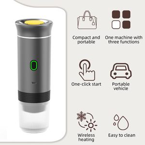 Cafetera Espresso Portátil 3 en 1 con Autocalentamiento, 7800mAh, Eléctrica, Compacta, para Viajes, Auto/RV/Oficina, para Campistas - Product Image 3