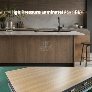 Lámina Laminada Compacta Moderna para Gabinetes de <span class=keywords><strong>Cocina</strong></span>, <span class=keywords><strong>Formica</strong></span> HPL de 12 mm, Resistente al Fuego y al Agua, con Acabado de Grano de Madera para Encimeras - Product Image 5