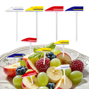 Tren Unik Garpu Tusukan Buah Karakter Makanan Buah Bento Untuk Bekal Sekolah Dan Party logotipo personalizado - Product Image 6