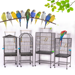 Yoeller Grosir Desain Model Mewah Besar Kawat Hitam Jaring Logam Besi Burung Beo Burung Kenari Budgie Kandang Burung Peliharaan untuk Dijual - Product Image 2