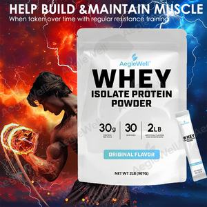 Aeglewell OEM ODM Proteína Whey em Pó de Alta Proteína Fácil de <span class=keywords><strong>Digest</strong></span>ão Ganho Muscular Nutrição Diária e Fitness - Product Image 2