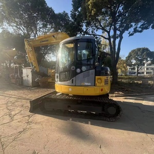Excavadora Pequeña de Segunda Mano PC78 de Japón, Mini Retroexcavadora Usada de 7 Toneladas con Cabina y Motor Potente - Product Image 1