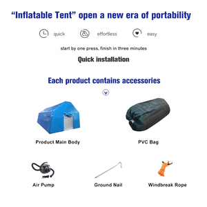 AOYU tenda rumah sakit portabel tugas berat, penyelamatan darurat bencana tahan Air tiang udara luar ruangan besar kustom - Product Image 3