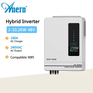 ANERN العاكس للطاقة الشمسية 100A mppt الشمسية العاكس 3kw 3.5kw 5kw 5.5kw OEM/ODM عاكس لوح طاقة شمسية