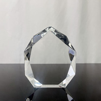 MH-J0885 de récompenses de trophée de plaque de cristal de verre clair blanc