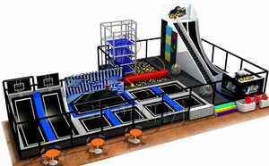 Bạt Lò Xo Nhảy Bungee Trong Nhà Lớn Cho Trẻ Em Với Đai Bóng Rổ Bạt Lò Xo Công Viên Trẻ Em Hoặc Người Lớn Tùy Chỉnh CE - Product Image 2