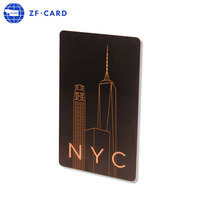 Carte de visite de cartes Nfc personnalisées haut de gamme avec code Qr Nfc 4K carte de visite en métal Nfc or