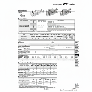 Cilindro de guía neumática SMC - Product Image 1