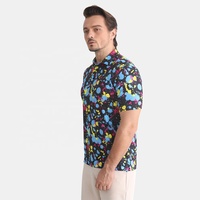 Camisetas Extra Grandes Personalizadas OEM, Tejidas de Alta Calidad, Nueva Llegada, Tallas Grandes, Impresión Completa, Ropa Urbana de Moda, Polo de Golf para Hombre