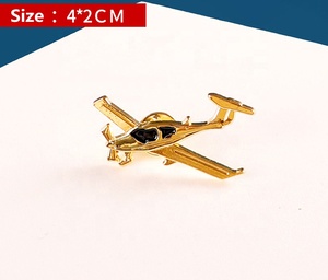 Vàng Kẽm Hợp Kim Phi Công Máy Bay Pin Huy Hiệu 3D Mô Hình Với Mạ Nickel-Miễn Phí Bướm Ly Hợp Cho Phi Công Đồng Phục - Product Image 4